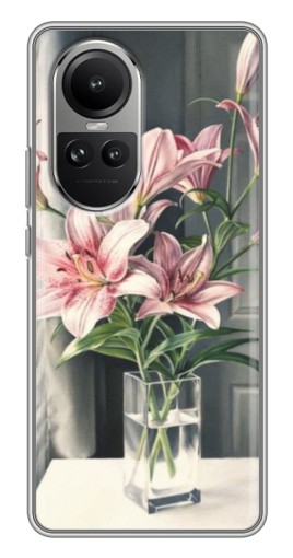 Силиконовый чехол с изображением "Букет лилии" для Oppo Reno 10