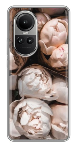 Чехол с принтом "Букет пионов" для Oppo Reno 10