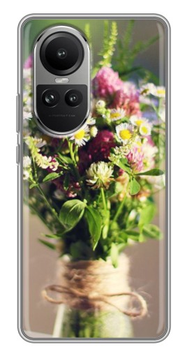 Чехол с картинкой "Букет полевых цветов" для Oppo Reno 10