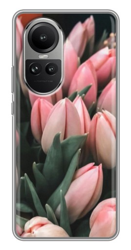 Силиконовый чехол с изображением "Букет тюльпанов" для Oppo Reno 10