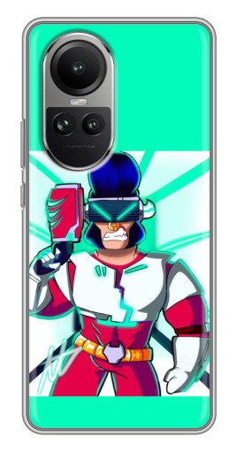 Чехол с картинкой "Булл в очках" для Oppo Reno 10