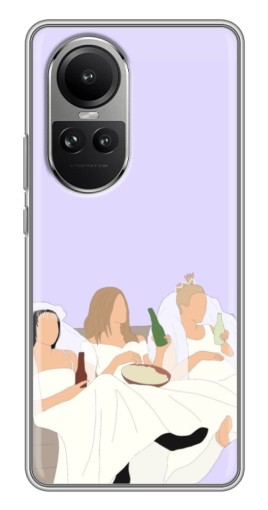 Чехол с картинкой "Девушки Друзья" для Oppo Reno 10