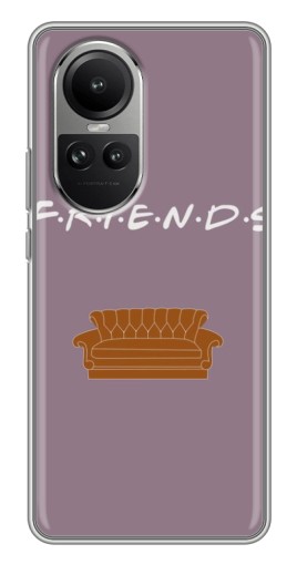 Силиконовый чехол с изображением "Диван Друзья" для Oppo Reno 10