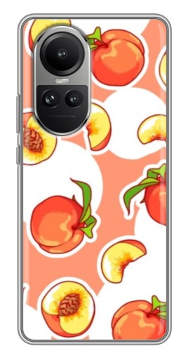 Чехол с картинкой "Дольки персиков" для Oppo Reno 10