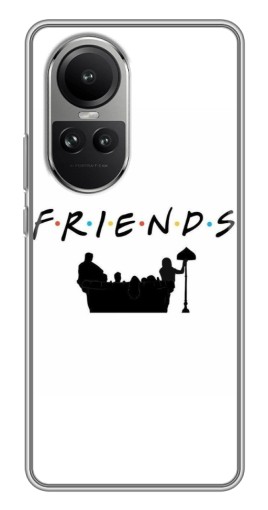 Чехол с картинкой "Друзья на диване" для Oppo Reno 10