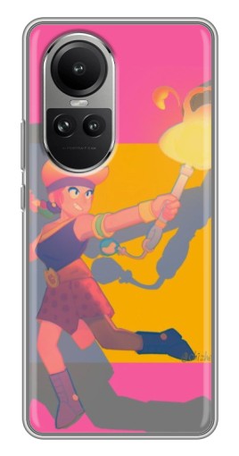 Чехол с печатью "Эмбер бравл старс" для Oppo Reno 10