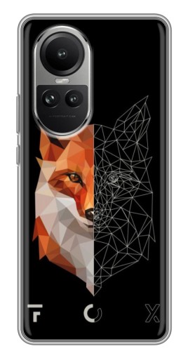 Чехол с принтом "Fox" для Oppo Reno 10