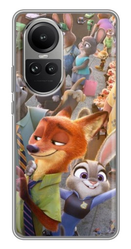 Чехол с принтом "Герои Зверополис" для Oppo Reno 10