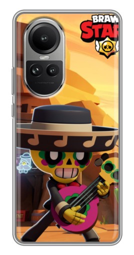 Чехол с печатью "Гитарист Poco" для Oppo Reno 10
