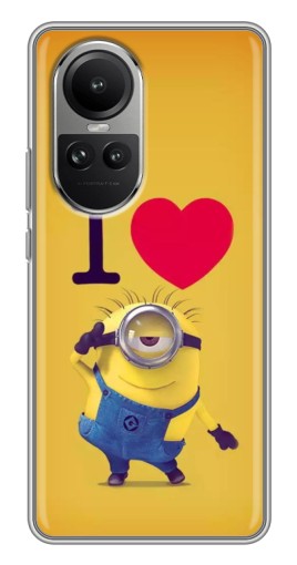 Чехол с картинкой "I Love Minion" для Oppo Reno 10