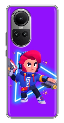 Чехол с принтом "Кольт в наушниках" для Oppo Reno 10