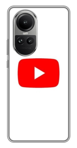 Чехол с принтом "Красная кнопка" для Oppo Reno 10