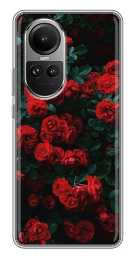 Силиконовый чехол с изображением "Красные розы" для Oppo Reno 10