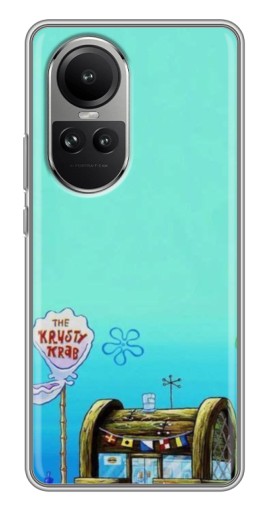 Силиконовый чехол с изображением "Krusty Krab" для Oppo Reno 10