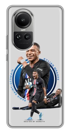 Силиконовый чехол с изображением "Kylian Mbappe" для Oppo Reno 10