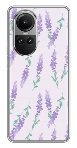 Чехол с картинкой "Лавандовый фон " для Oppo Reno 10