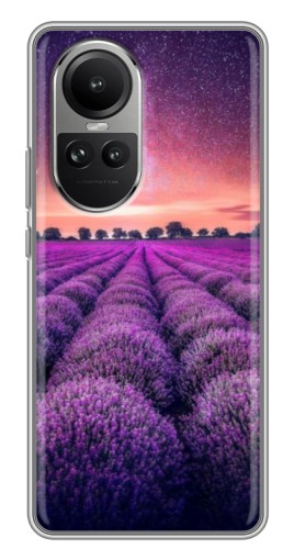 Чехол с принтом "Лавандовое поле" для Oppo Reno 10
