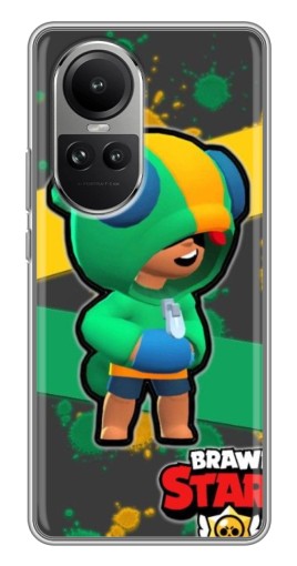 Силиконовый чехол с изображением "Leon Brawl Stars" для Oppo Reno 10