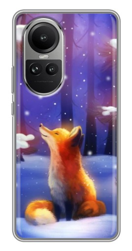 Чехол с печатью "Лисичка в лесу" для Oppo Reno 10