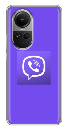 Чехол с принтом "Лого Viber" для Oppo Reno 10