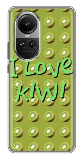 Силиконовый чехол с изображением "Love Kiwi" для Oppo Reno 10