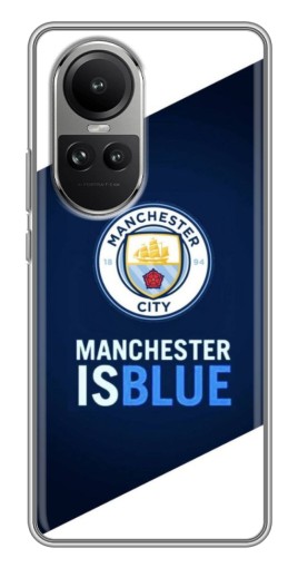 Чехол с картинкой "Manchester is Blue" для Oppo Reno 10