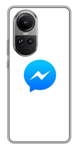 Силиконовый чехол с изображением "messenger logo" для Oppo Reno 10