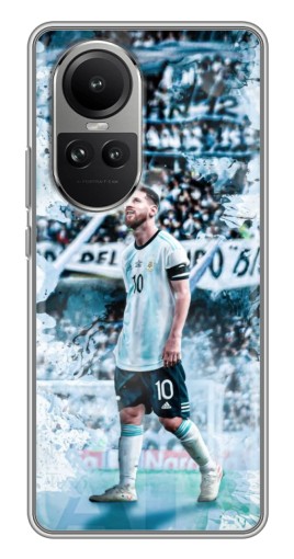 Чехол с принтом "Месси в Аргентине" для Oppo Reno 10