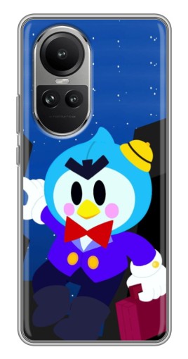 Чехол с картинкой "Мистер Пи с чемоданчиком" для Oppo Reno 10