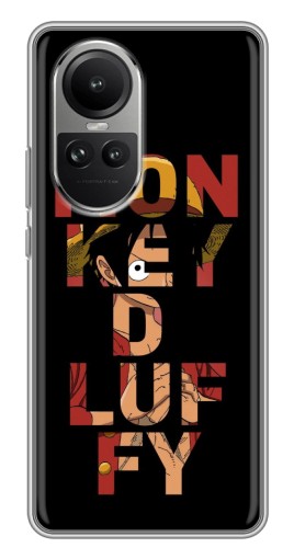 Силиконовый чехол с изображением "Monky d Luffy" для Oppo Reno 10