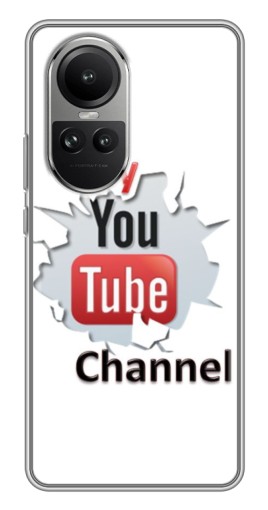 Чехол с принтом "My YouTube" для Oppo Reno 10