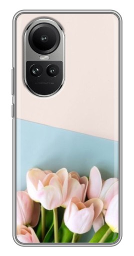 Силиконовый чехол с изображением "Нежные тюльпаны" для Oppo Reno 10