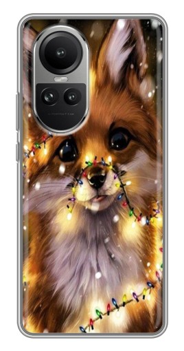 Чехол с принтом "Новогодний лесенок" для Oppo Reno 10