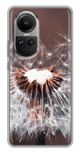 Чехол с картинкой "Одуванчик вблизи" для Oppo Reno 10
