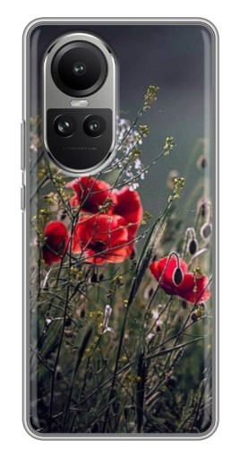 Чехол с принтом "Поле цветов" для Oppo Reno 10