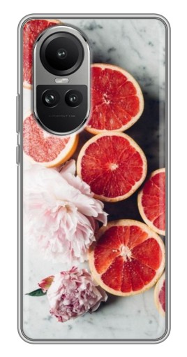 Силиконовый чехол с изображением "Половинки грейпфрутов" для Oppo Reno 10