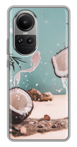 Чехол с печатью "Половинки кокоса" для Oppo Reno 10