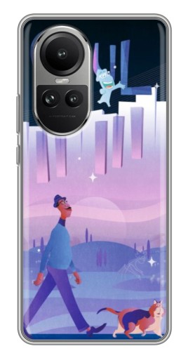 Силиконовый чехол с изображением "Постер к мультику" для Oppo Reno 10
