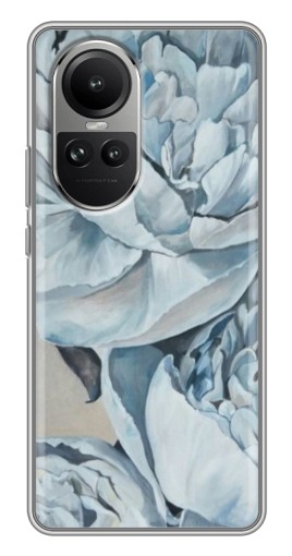 Чехол с печатью "Рисунок пионы" для Oppo Reno 10