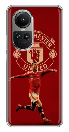 Силиконовый чехол с изображением "Ronaldo в МЮ" для Oppo Reno 10