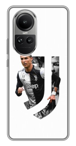 Силиконовый чехол с изображением "Роналду в Ювентусе" для Oppo Reno 10