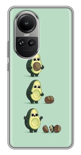 Силиконовый чехол с изображением "Рождение авокадо" для Oppo Reno 10