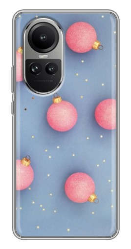 Силиконовый чехол с изображением "Розовые шары" для Oppo Reno 10