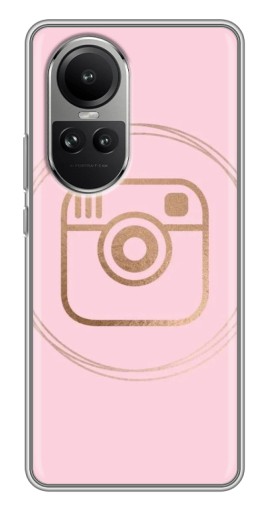 Чехол с картинкой "розовый инстаграм" для Oppo Reno 10