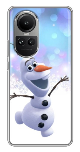 Чехол с принтом "Снеговик Олаф" для Oppo Reno 10