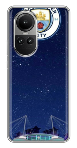 Силиконовый чехол с изображением "Стадион Ман Сити" для Oppo Reno 10