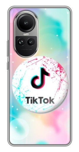Чехол с картинкой "TikTok принт" для Oppo Reno 10