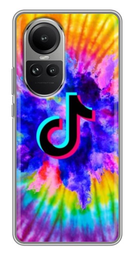 Чехол с принтом "TikTok в красках" для Oppo Reno 10