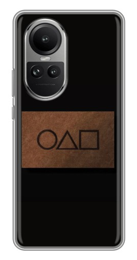 Чехол с картинкой "Визитка игра в кальмара" для Oppo Reno 10