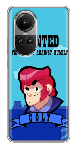 Чехол с принтом "WANTED COLT" для Oppo Reno 10